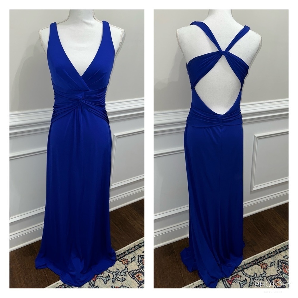 Laundry By Shelli Segal Royal Blue Maxi Dress